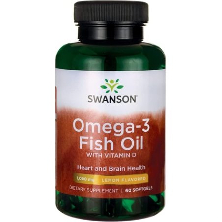 Omega-3 Fish Oil with Vitamin D 60 Softgels