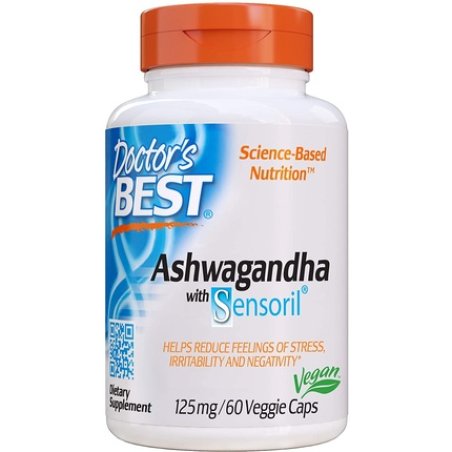Doctor's Best Ashwagandha with Sensoril Ayurvedic Herb 125mg 60 Count