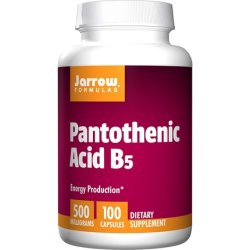 Jarrow Formulas Pantothenic Acid (Vitamin B5) 500mg 100 Capsules