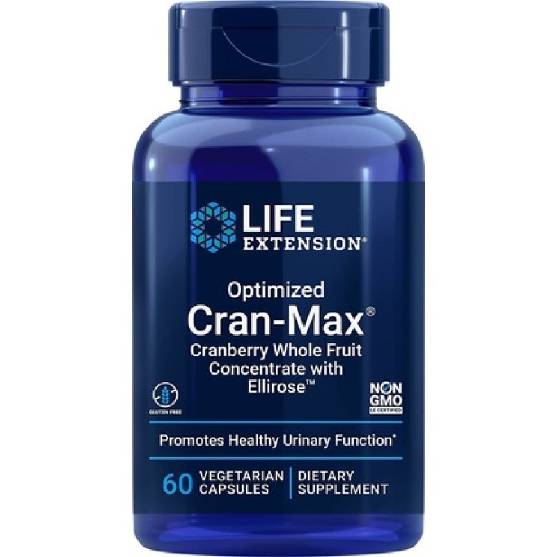 Life Extension Optimized Cran-Max with ElliRose 60 VegiCaps