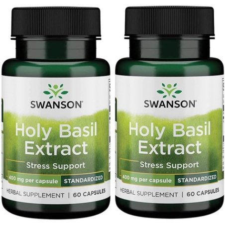 Swanson Holy Basil Extract 400mg 60 Capsules