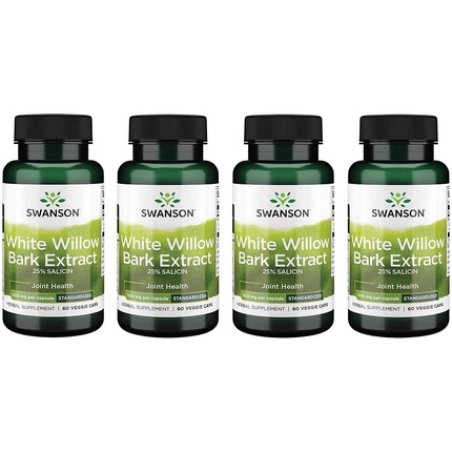 Swanson Maximum Strength White Willow Bark Extract Promotes Joint Support and Muscle Relief 60 Veggie Caps 500mg