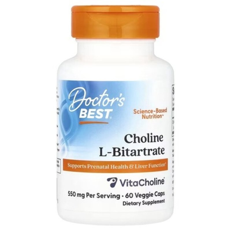 Doctor's Best Choline Lbitartrate 550mg 60 Vegetable Capsules