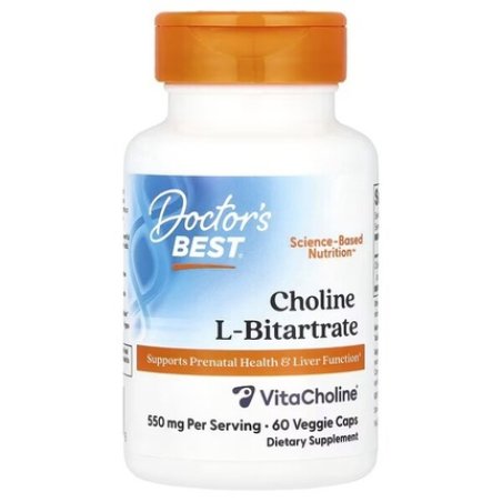 Doctor's Best Choline Lbitartrate 550mg 60 Vegetable Capsules