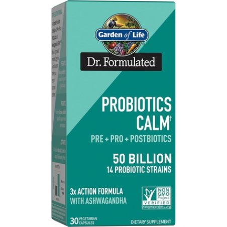 Garden of Life Dr. Formulated Calm Daily 3-in-1 Complete Probiotics and Prebiotics