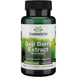 Swanson Wolfberry Standardized Extract 500mg 60 Capsules