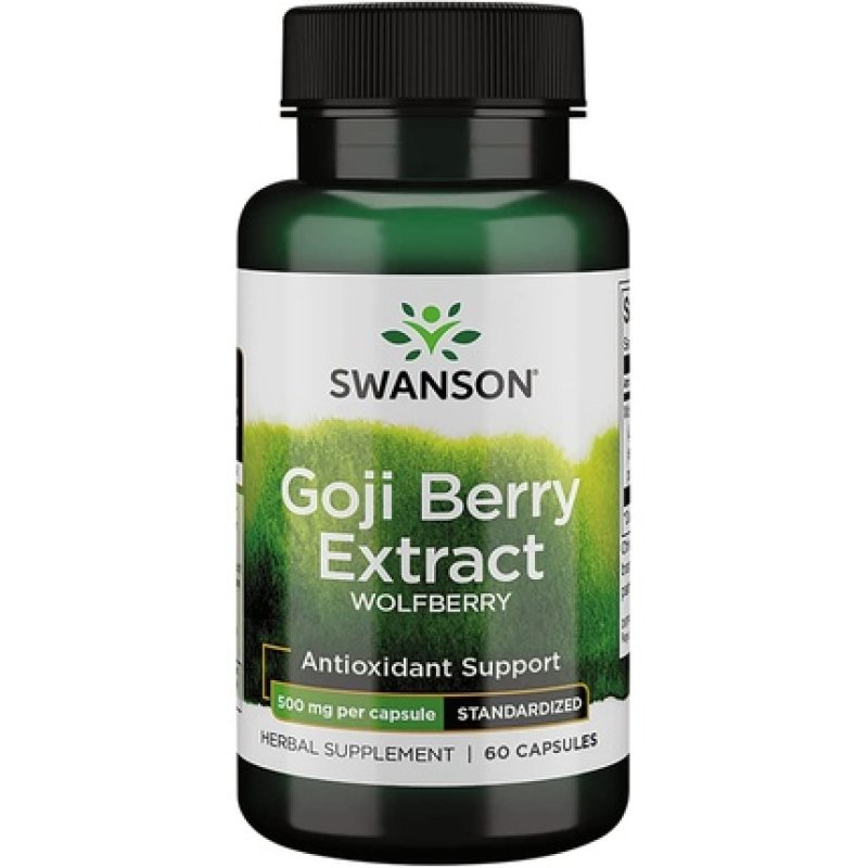 Swanson Wolfberry Standardized Extract 500mg 60 Capsules