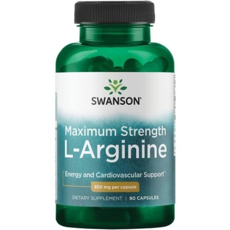 Swanson Super-Strength L-Arginine 850mg 90 Capsules