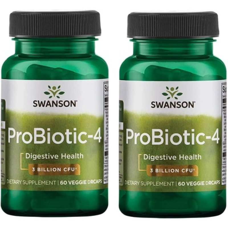 Swanson Probiotic-4 3 Billion CFU 60 Vg Embo Ap - Pack of 2
