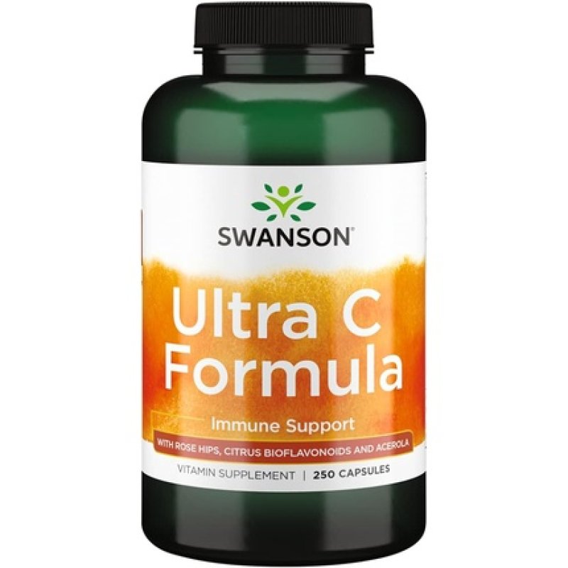 Swanson Vitamin C Formula Immune System Support Skin Cardiovascular Health Antioxidant Supplement 50mg 250 Capsules