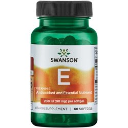 Swanson Vitamin E 200 IU 90mg 60 Softgels