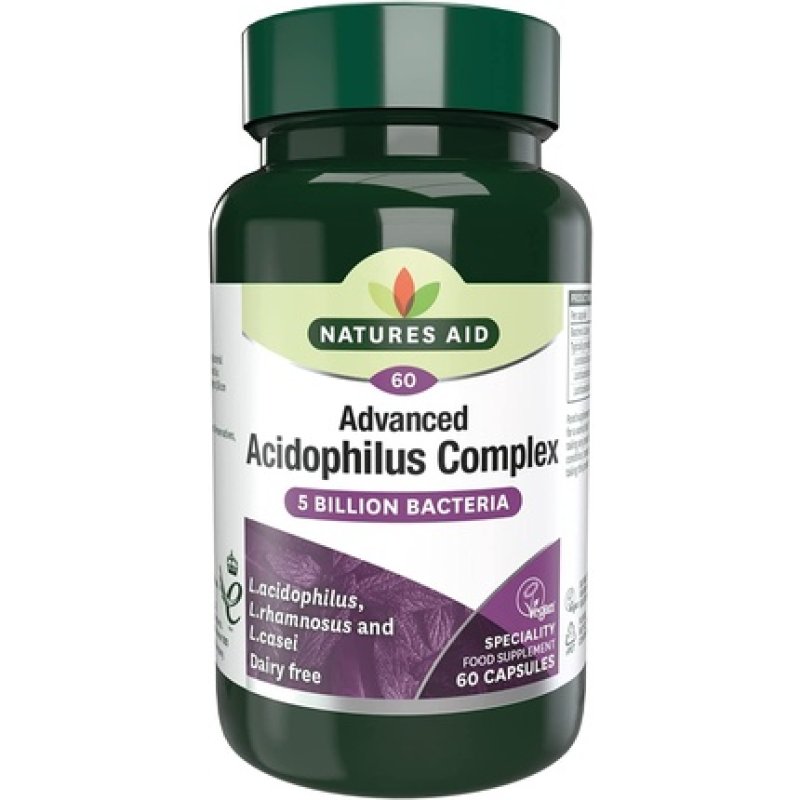 Natures Aid Acidophilus Complex Capsules 50mg 60 Capsules