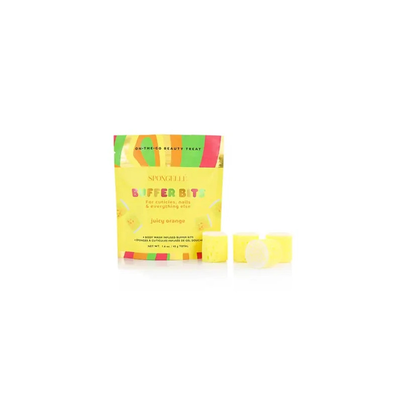 Spongell Minis Infused Sponges For Cuticles And Nails Juicy Orange