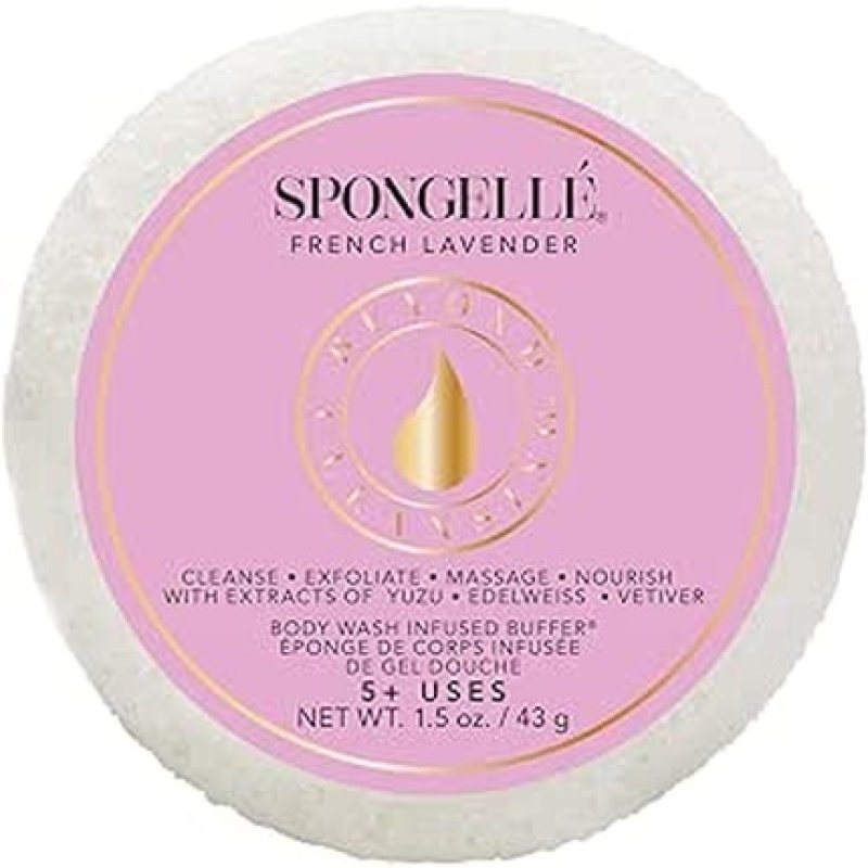 Spongell Travel Size Spongette Body Wash Infused Buffer In French Lavender