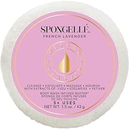 Spongell Travel Size Spongette Body Wash Infused Buffer In French Lavender