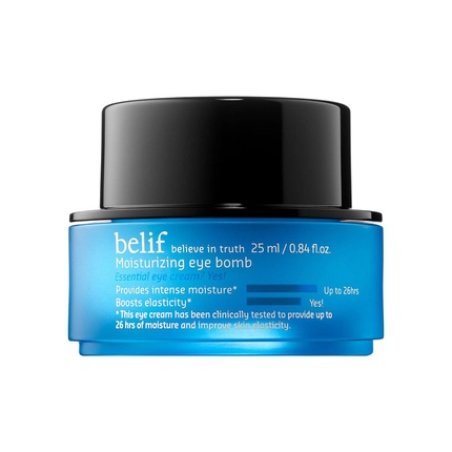belif Moisturizing Eye Bomb Cream with Squalane 26 Hours of Moisture Boosts Elasticity Increases Skin Resilience Good