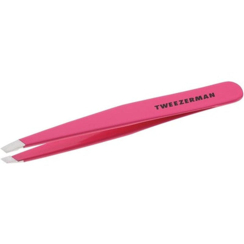 Tweezerman Stainless Steel Slant Tweezer Pink