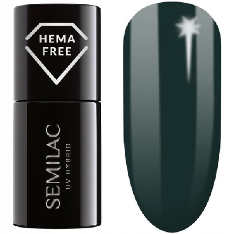 Semilac Uv Nail Polish Hybrid 422 Deep Forest Green 7 Ml