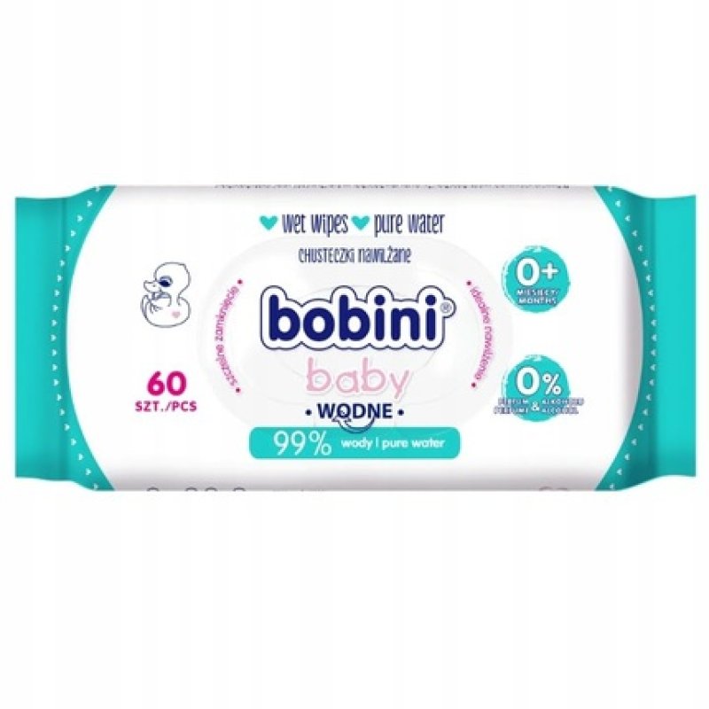 Bobini Baby Water Wet Wipes 60 Pieces