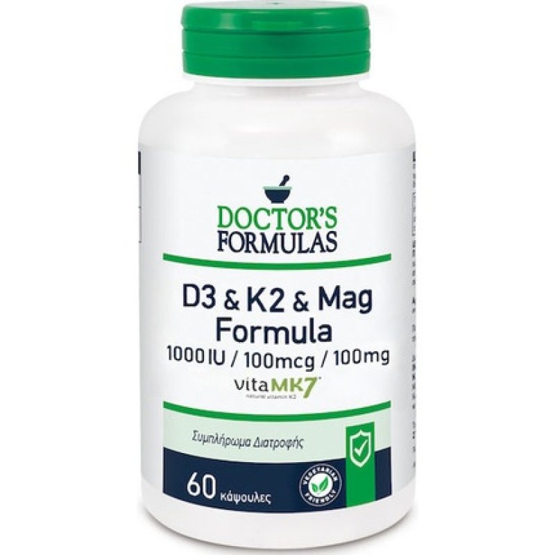 Doctor's Formulas D3 K2 Magnesium Formula For The Bones And Muscles 60 Capsules