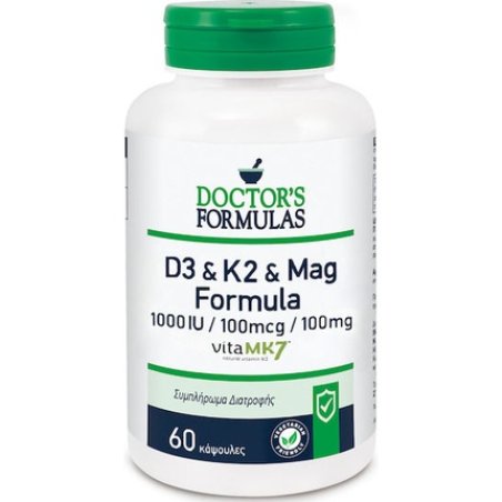 Doctor's Formulas D3 K2 Magnesium Formula For The Bones And Muscles 60 Capsules