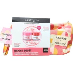 Neutrogena Promo Bright Boost Summer Pouch With Lightweight Radiance Cream 50ml Night Nourishing Cream For
