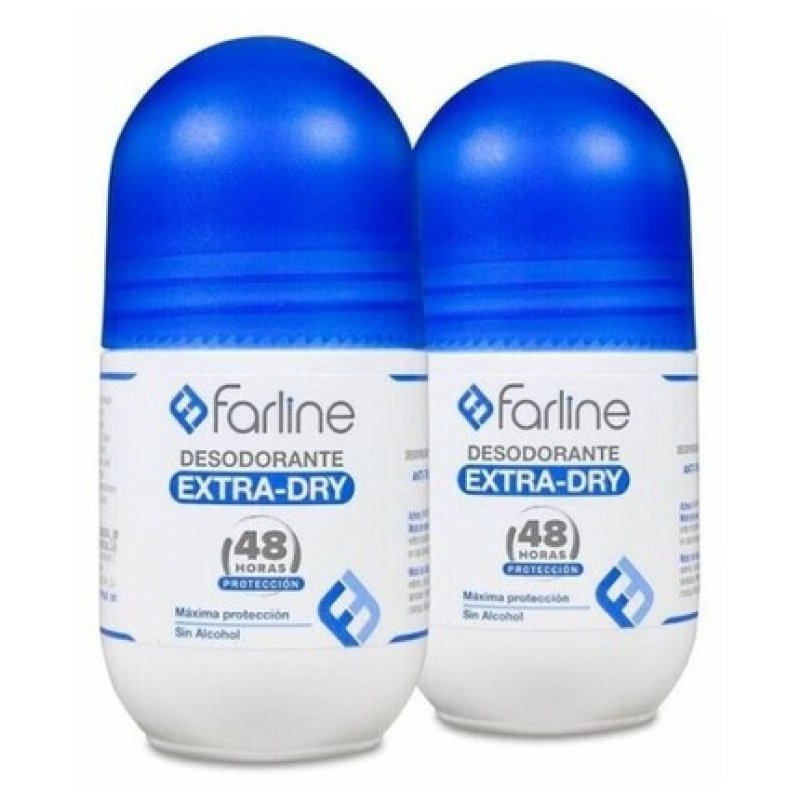 Farline Extra Dry Duplo Deodorant 2 X 50 Ml