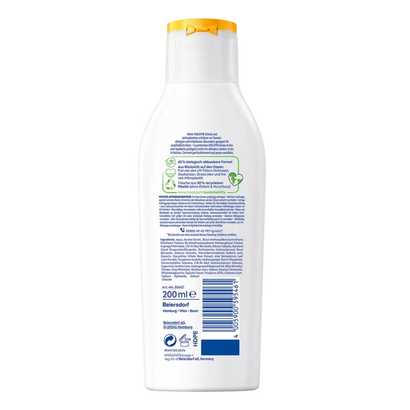 Nivea Sun Sensitive Protection Lotion Spf 50
