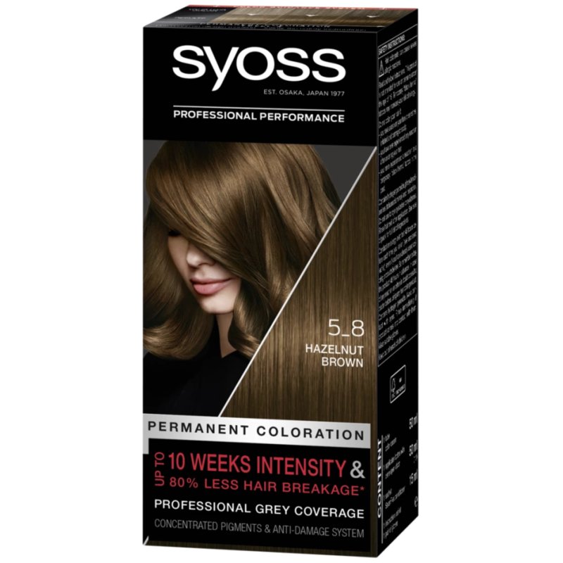 Syoss Color 58 Hazelnut Hair Color By Syoss