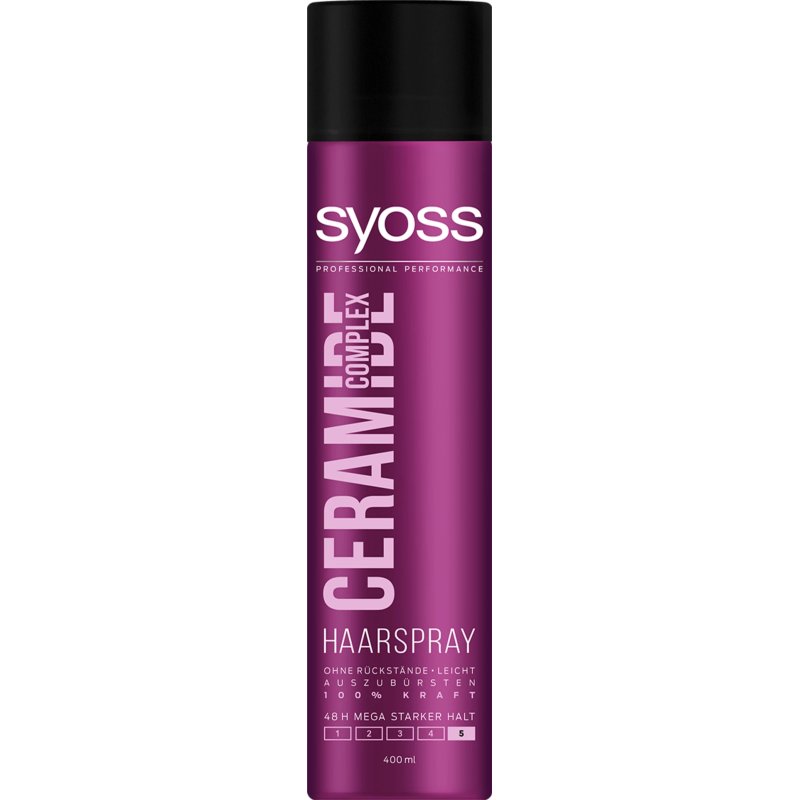 Syoss Hair Spray Ceramic Complex 400ml Strong Hold For Longlasting Style