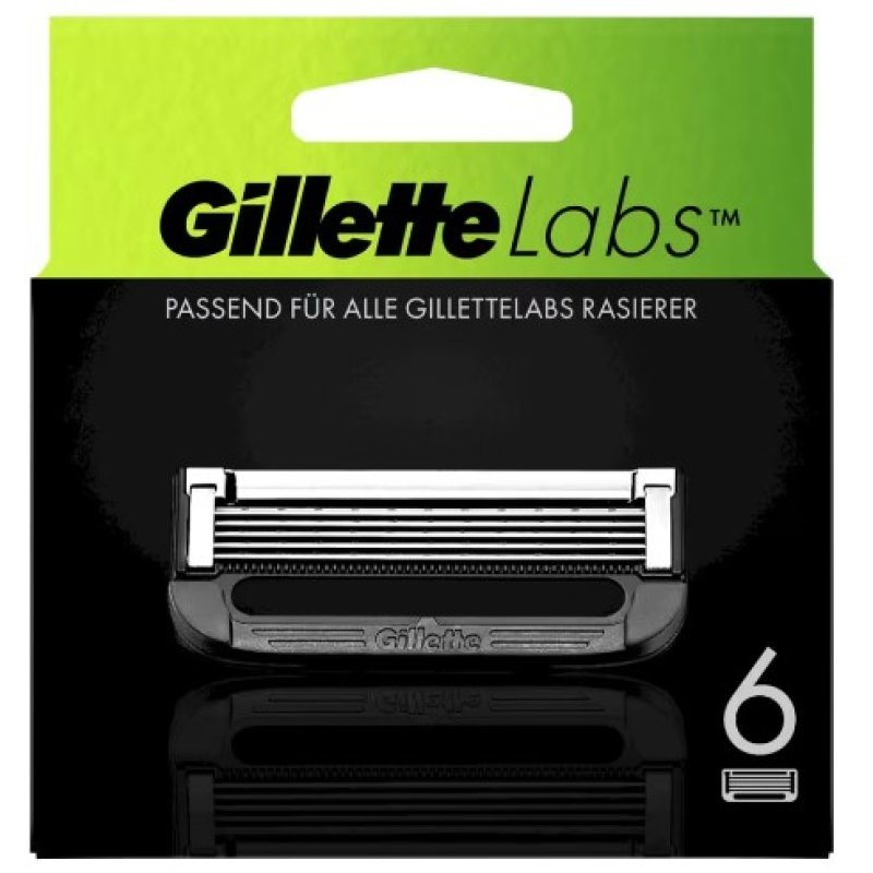 Gillette Labs, Systemklingen 6er razor blades 6 pc(s) Stainless steel Men