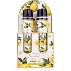 Accentra Lemon & Bergamot Essential Botanicals Body Care Set