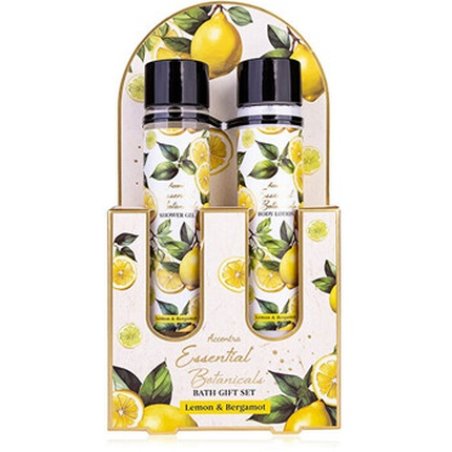 Accentra Lemon & Bergamot Essential Botanicals Body Care Set