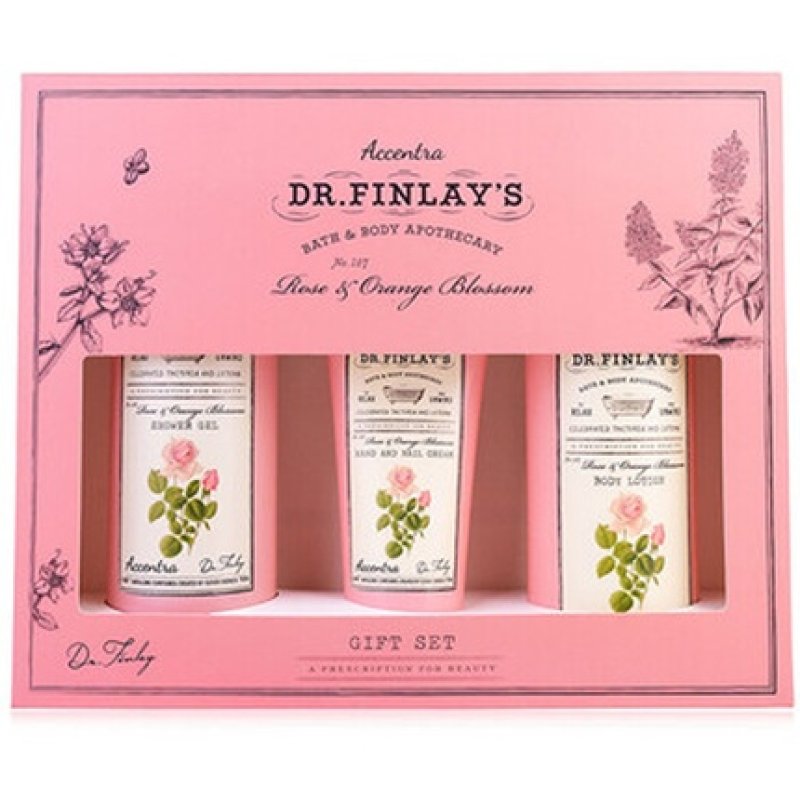 Accentra Rose & Orange Blossom Dr Finlay's Bath Care Set