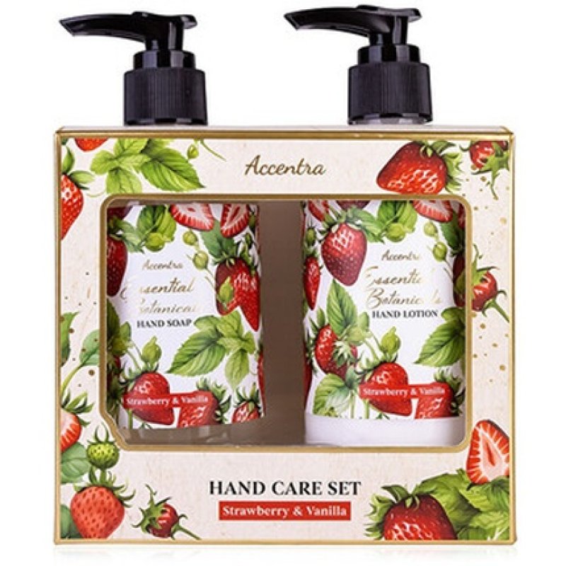 Accentra Strawberry & Vanilla Essential Botanics Hand Care Set