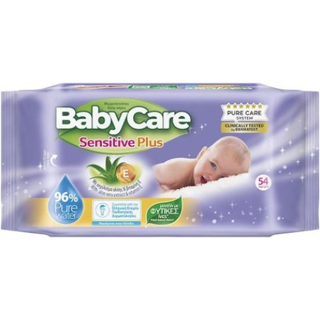 Babylino Sensitive Babycare Sensitive Plus Hypoallergenic Baby Wipes Without Alcohol Parabens 54 Pieces