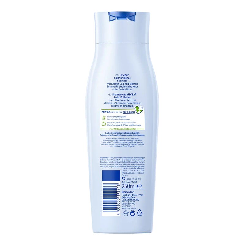 NIVEA Color Brilliance 250 ml Shampoo Non-professional Women
