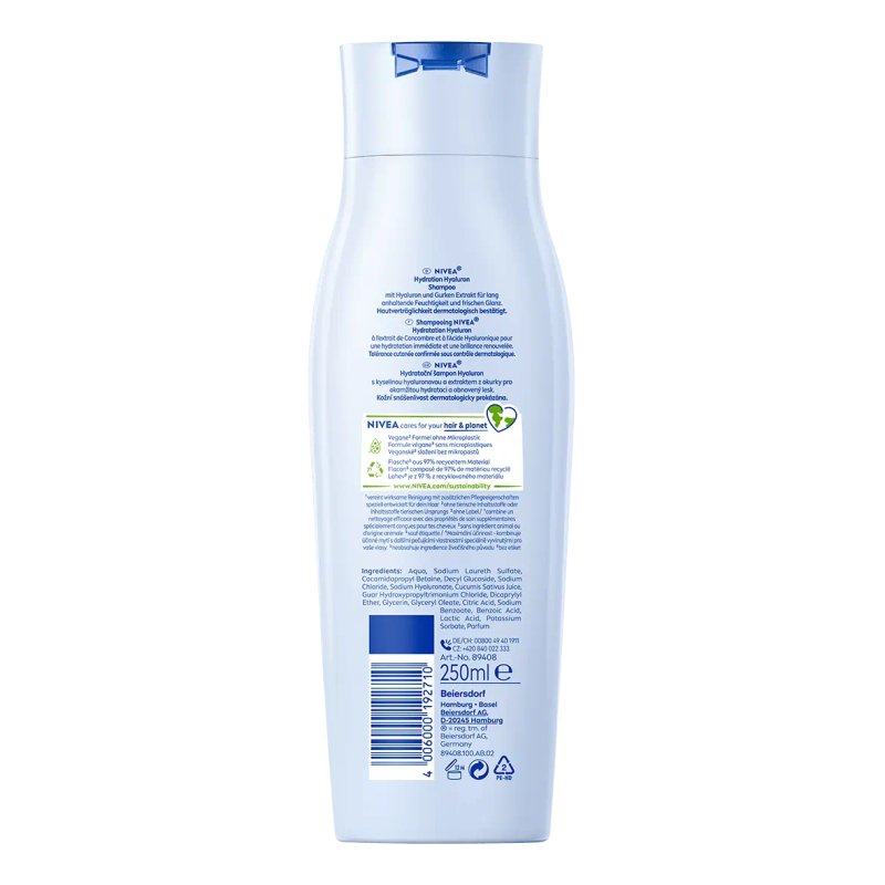 NIVEA Hydration Hyaluron 250 ml Shampoing Non-professionnel Femmes