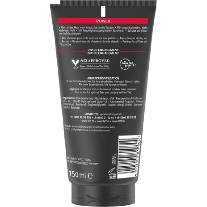 Schwarzkopf Taft 4015100810844 hair gel/paste Women 150 ml