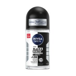 Nivea Men Deodorant Rollon Invisible Black And White