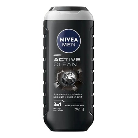 NIVEA Active Clean 250 ml Gel douche Hommes Corps