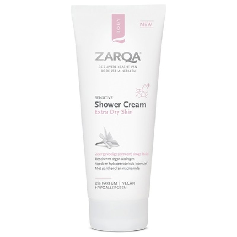 Zarqa Body Shower Cream For Dry Skin Sensitive Gentle Cleansing For Sensitive Skin