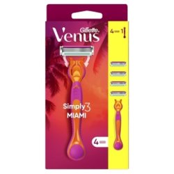 Gillette Venus 3 Sensitive Skin Razor Miami 4 Blades