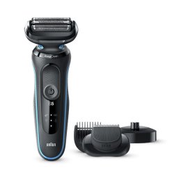 Braun Series 5 50-M4500cs Rasoir à grille Tondeuse Noir, Bleu