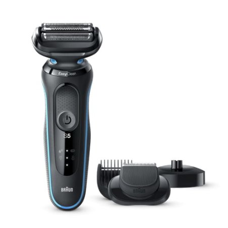Braun Series 5 50-M4500cs Rasoir à grille Tondeuse Noir, Bleu