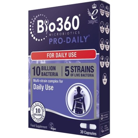 Bio360 Pro-Daily 10 Billion Bacteria Natural Supplement 30 Capsules