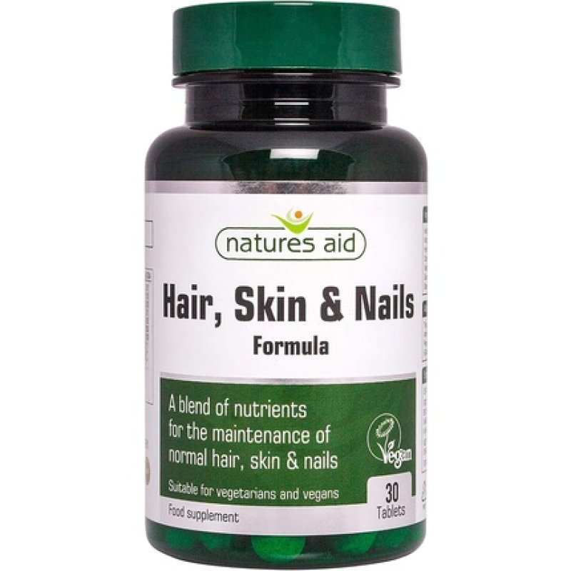 Naturen Beihilfe Haare Haut & Nägel Supplement 30 Tablets