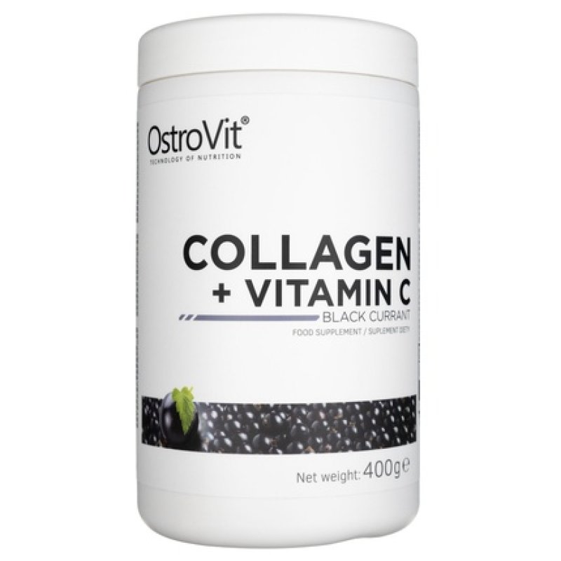 OstroVit Collagen Vitamin C Blackcurrant 400g