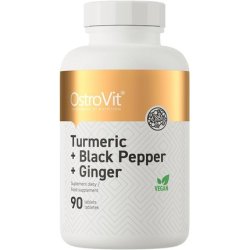 Ostrovit Turmeric Curcumin with Black Pepper and Ginger 90 Tablets