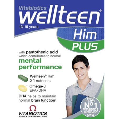Vitabiotics Wellteen Him Plus 56 Tablets/Capsules